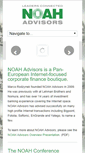 Mobile Screenshot of noah-advisors.com