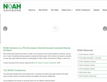 Tablet Screenshot of noah-advisors.com